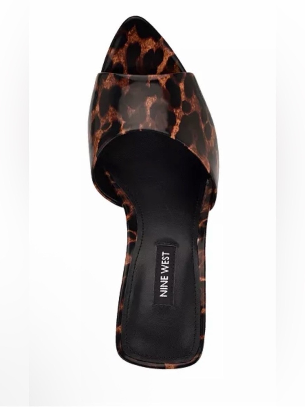 Nine West Patent Tortoiseshell Mules